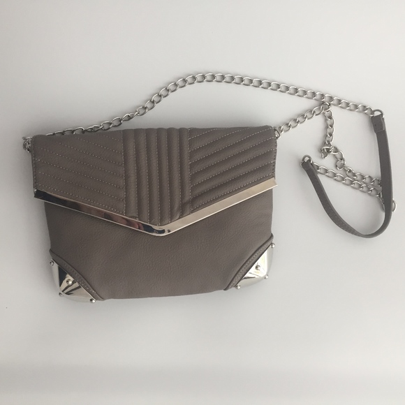 Steve Madden Handbags - Steve Madden biker cross body gray nude